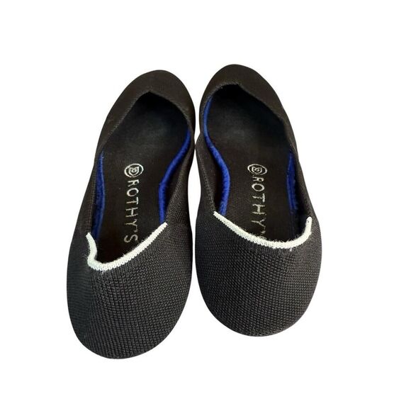 Rothy’s Black Knit Point Flats Size 8 | Eco-Friendly Washable Shoes - Picture 7 of 7